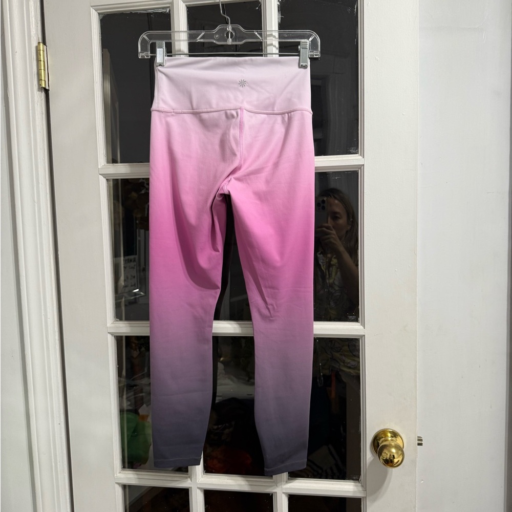 Stylish Ombre And Solid Leggings Bundle - image 7